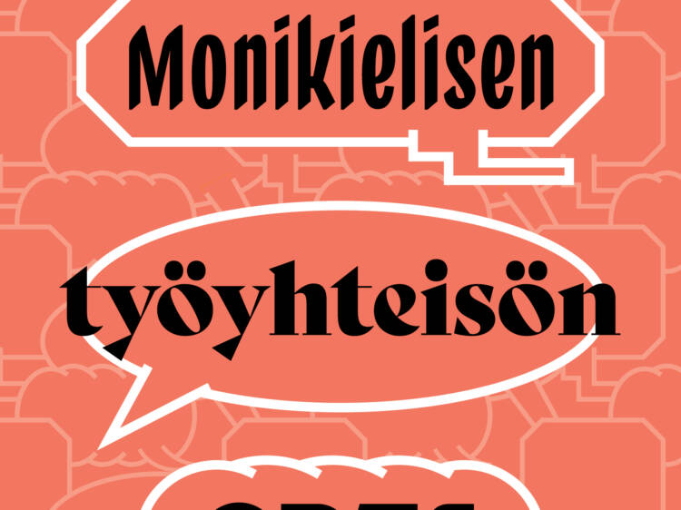 Monikielisen työyhteisön oppaan kansi.